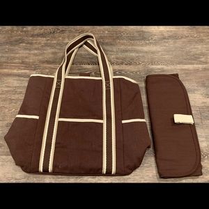 POTTERY BARN KIDS HARPER DIAPER TOTE/CHANGING PAD